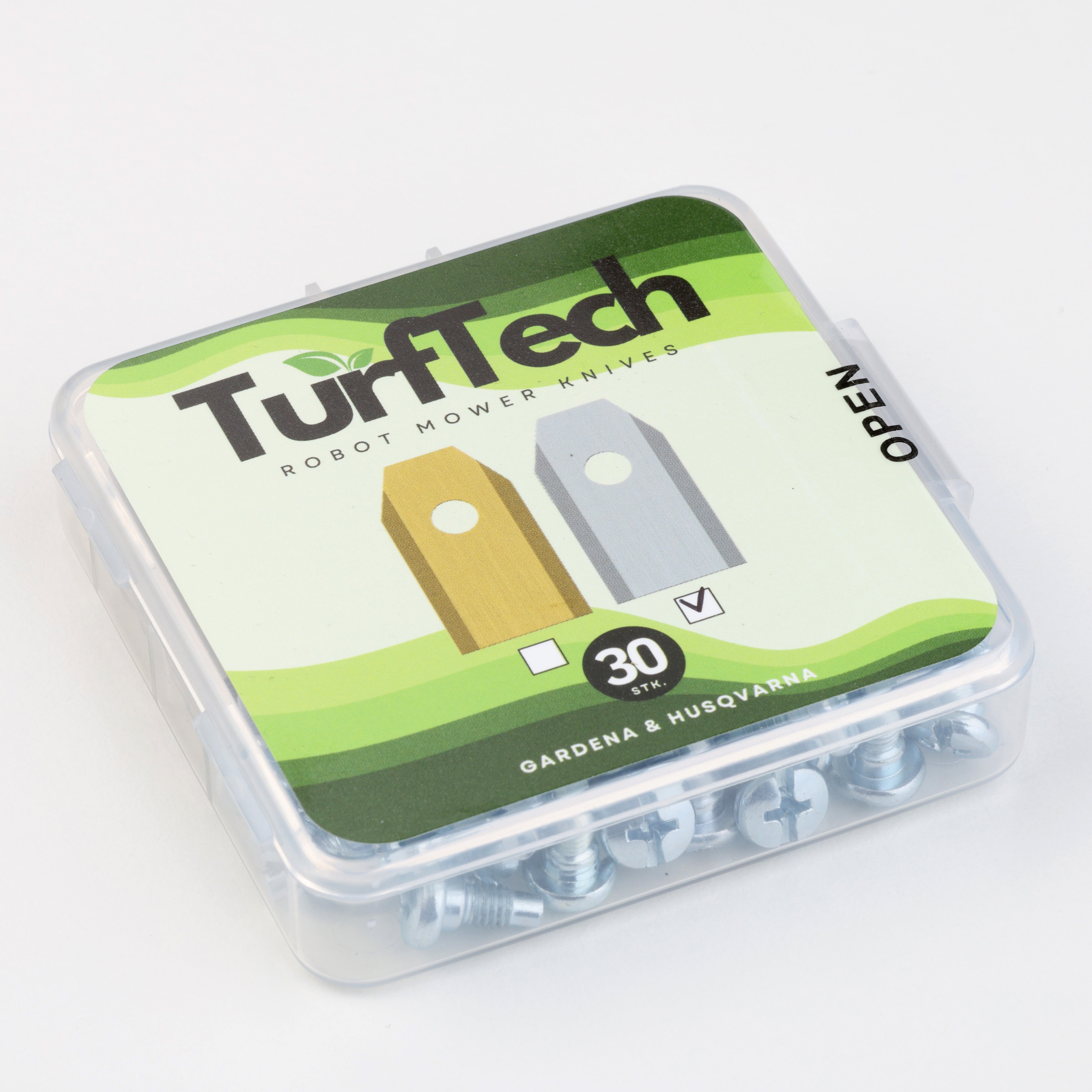 9pk Titanbelagte kniver til Gardena & Husqvarna - Fixselv.no