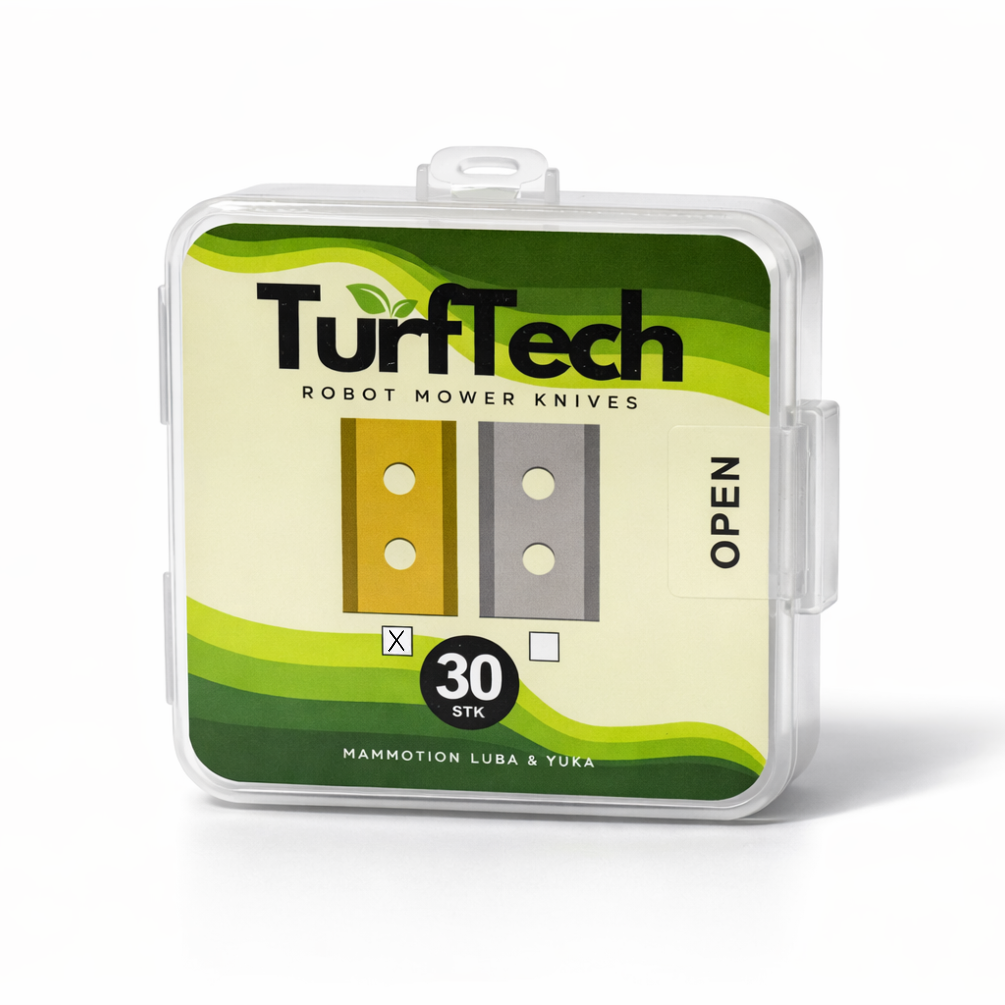 30pk Titanbelagte kniver til Mammotion Luba & Yuka