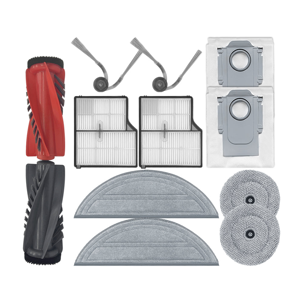 Vedlikeholdssett til Roborock Saros 10 inkl. Mopper, Sidemopper og Støvsugerposer