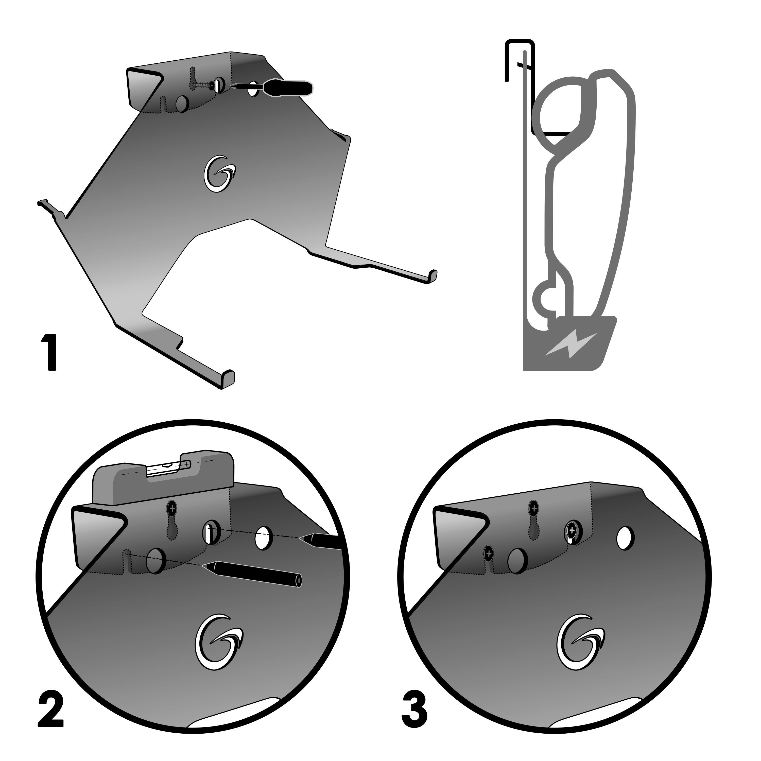 Grimsholm Veggoppheng til Gardena Sileno Minimo - Fixselv.no 