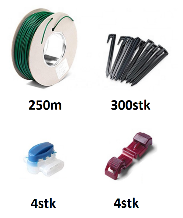 Turftech installasjonssett robotgressklipper – 250 m begrensningskabel