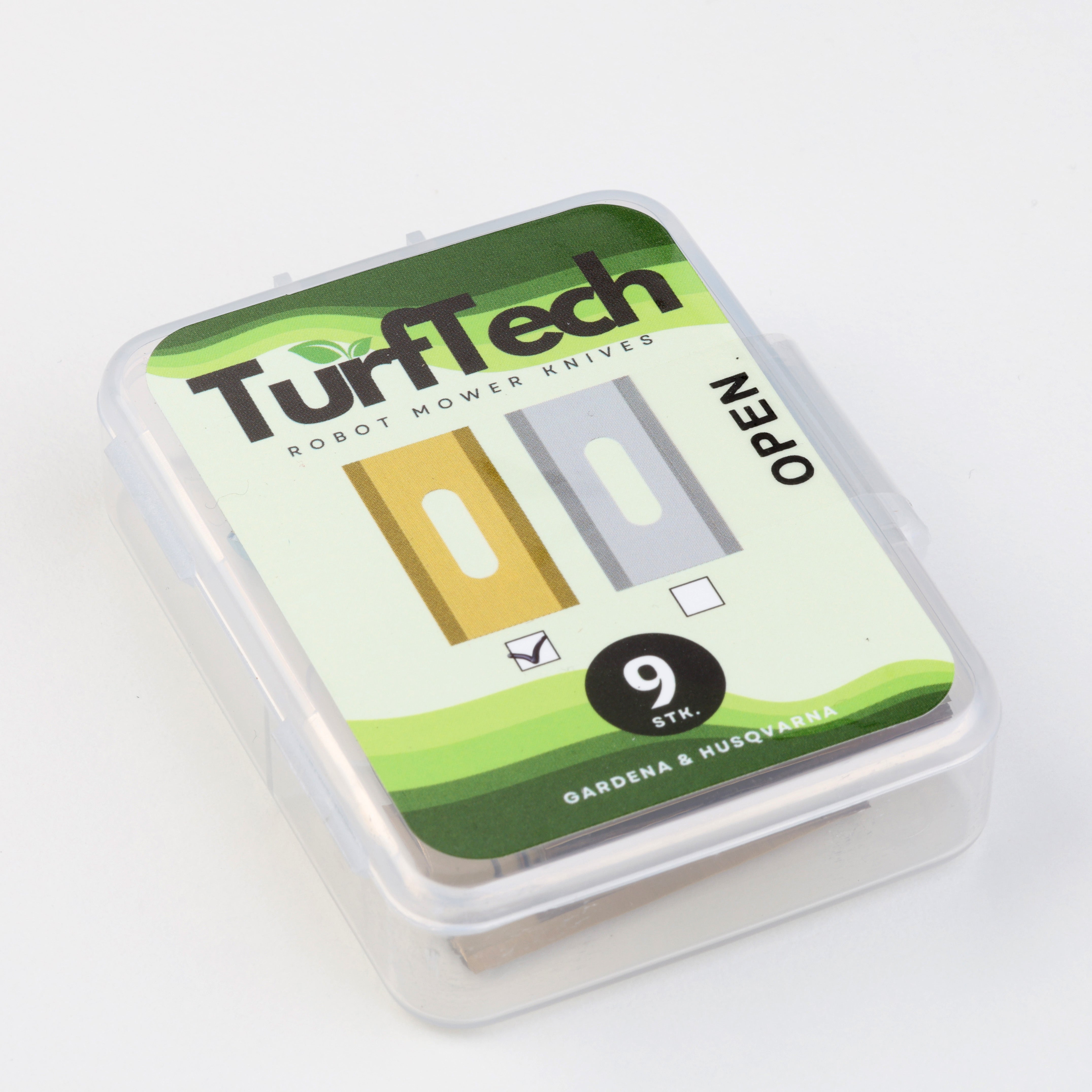9pk Titanbelagte Endurance kniver til Gardena & Husqvarna