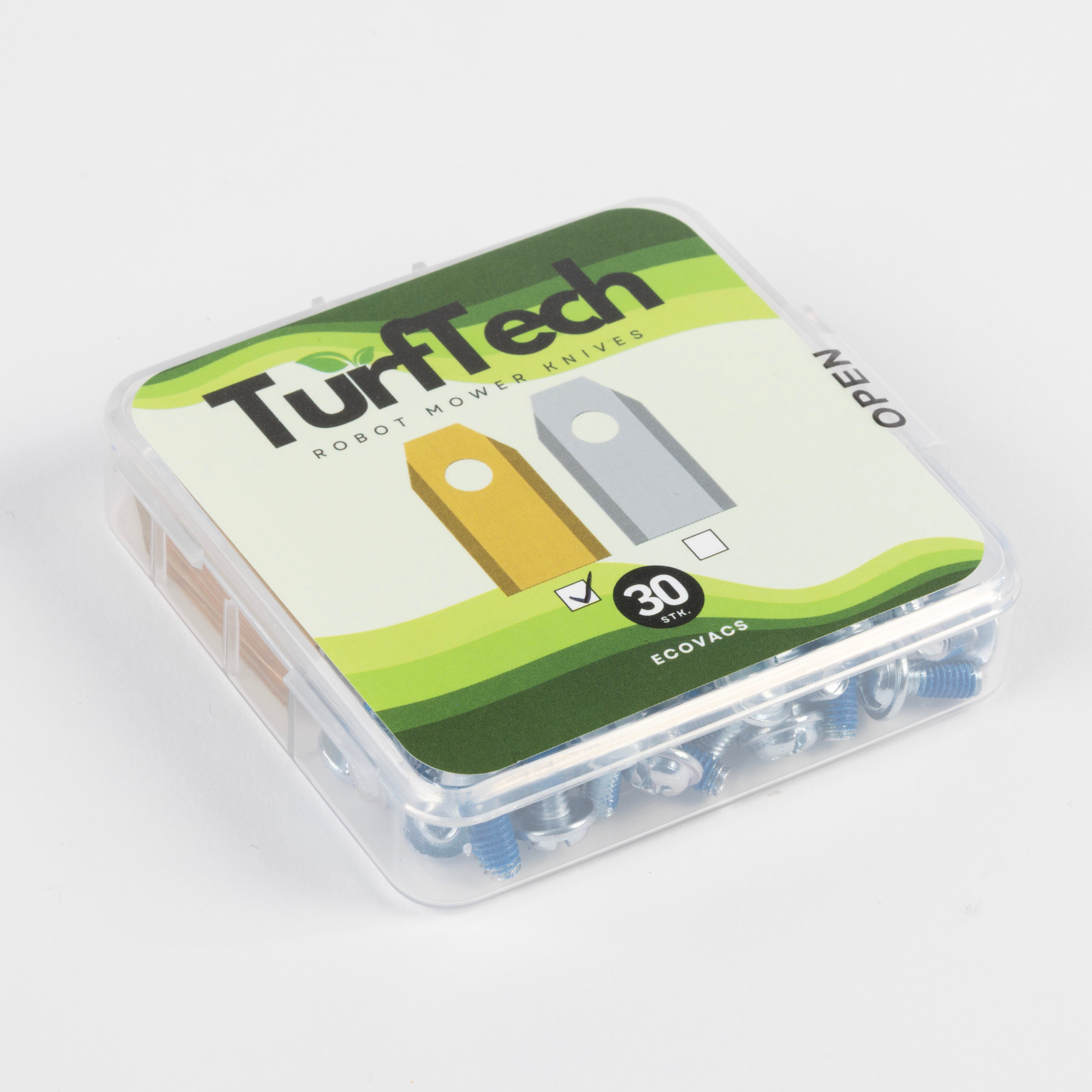 30pk Titanbelagte kniver til Ecovacs Goat